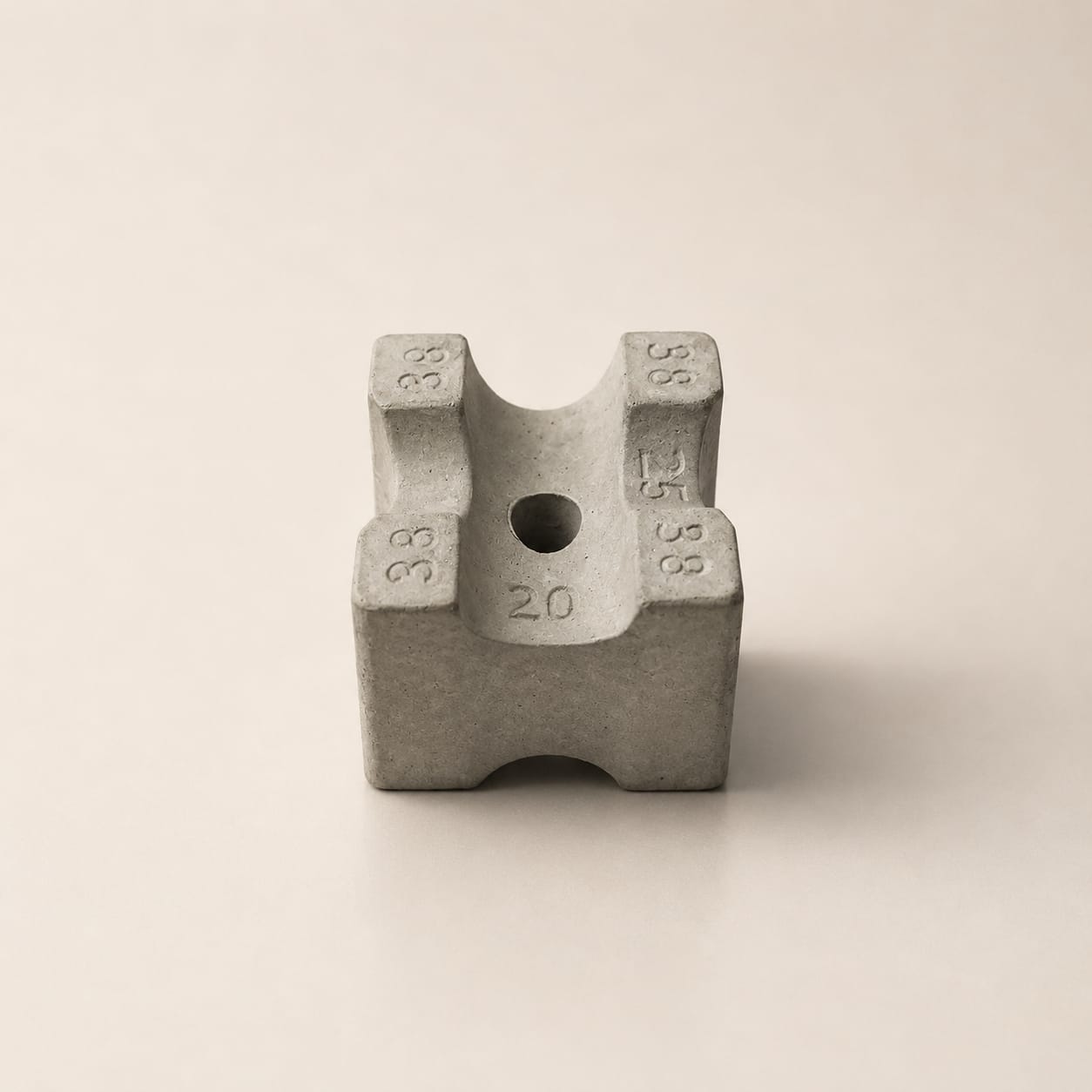Cover Blocks ( 20X25X38mm) for Slabs, Beams, Columns, Retaing/Concrete Walls.